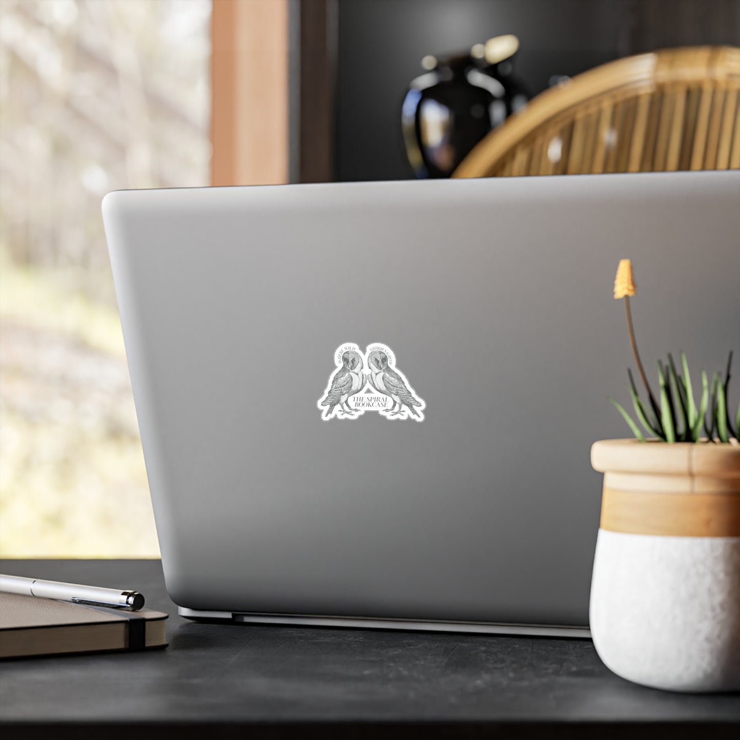 Spiral Owl Vinyl Decals