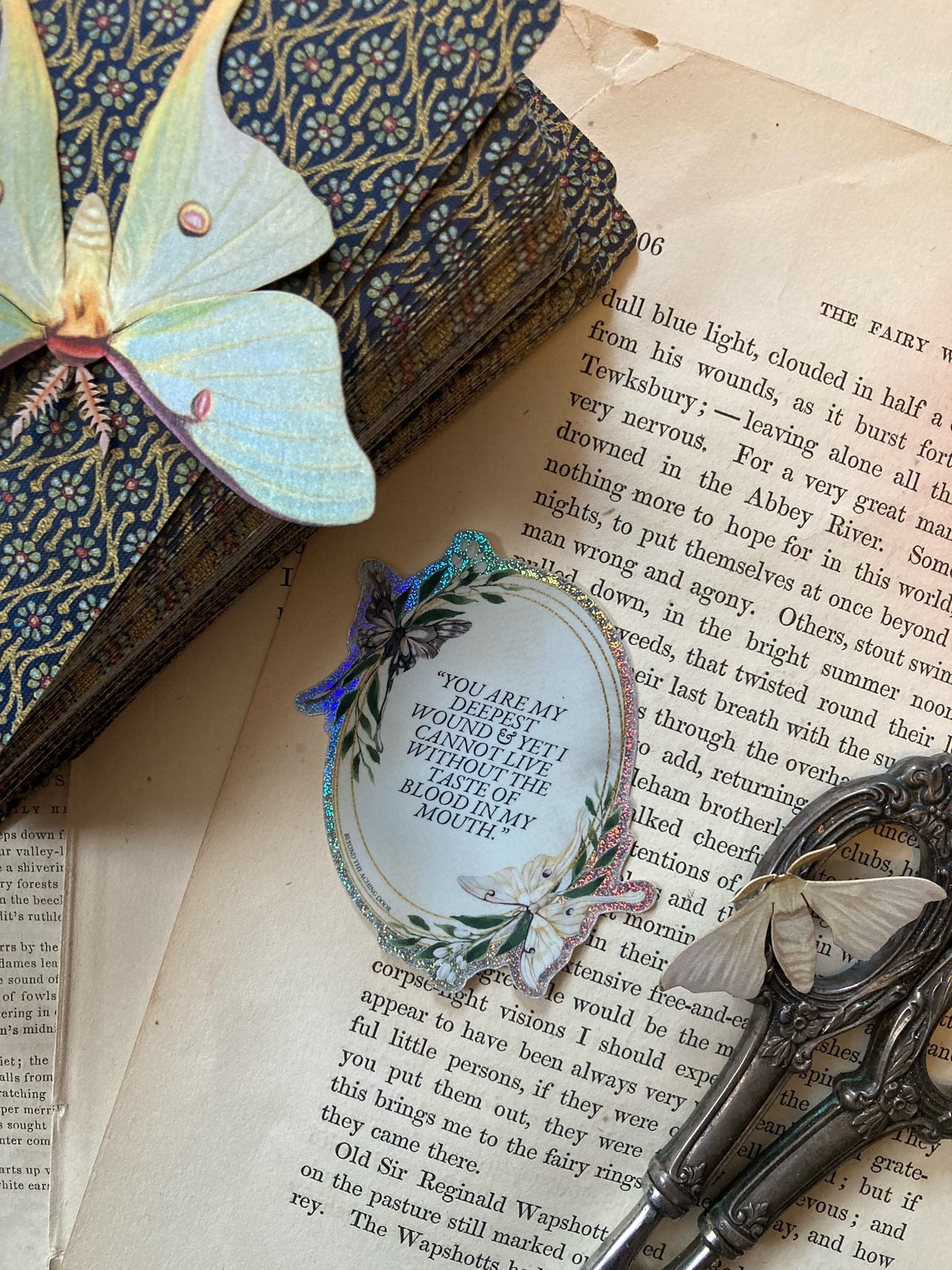Luna Moth Quote Sticker
