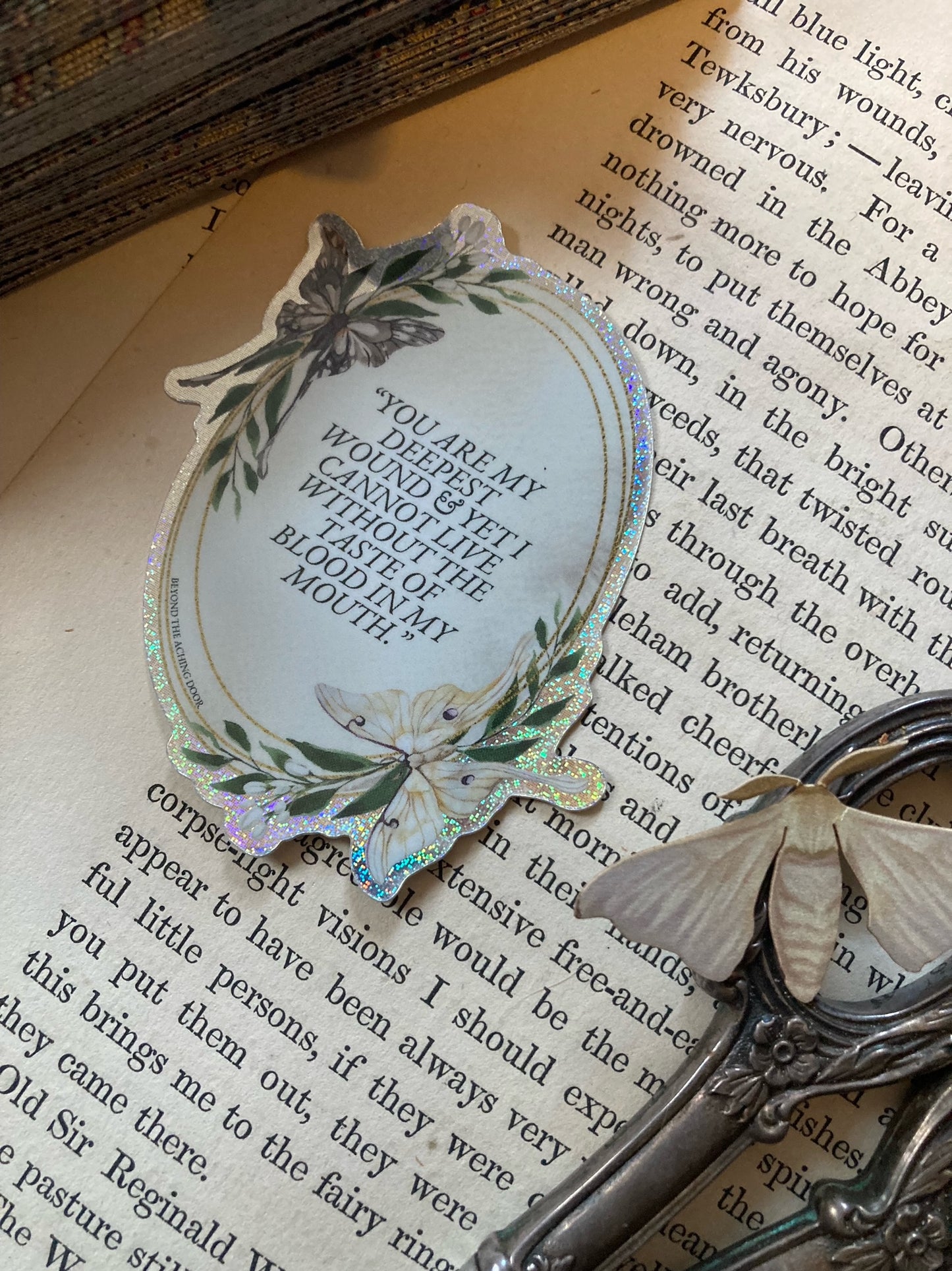 Luna Moth Quote Sticker