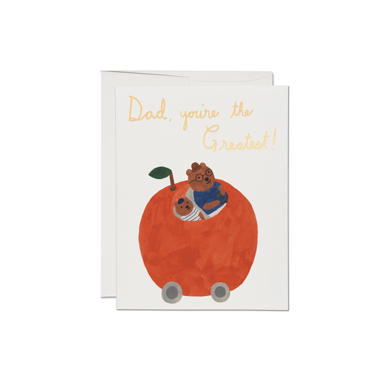 Orange Car Dad Card