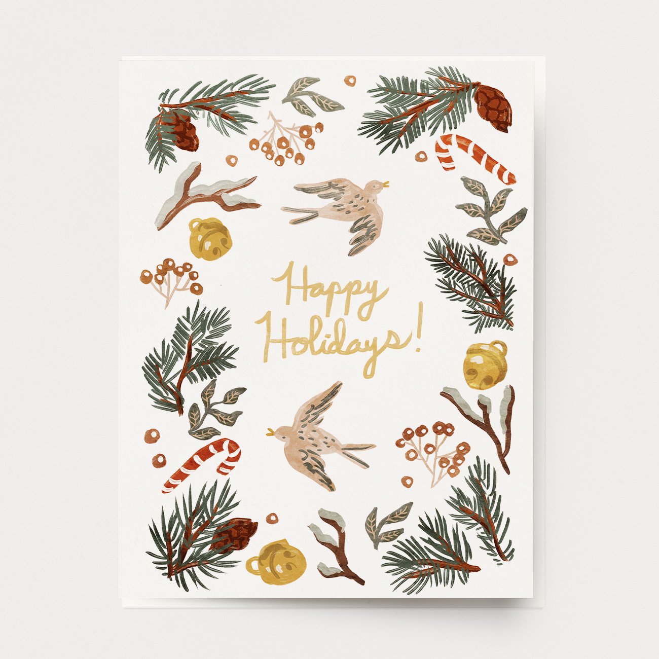 Holiday Wreath Greeting Card