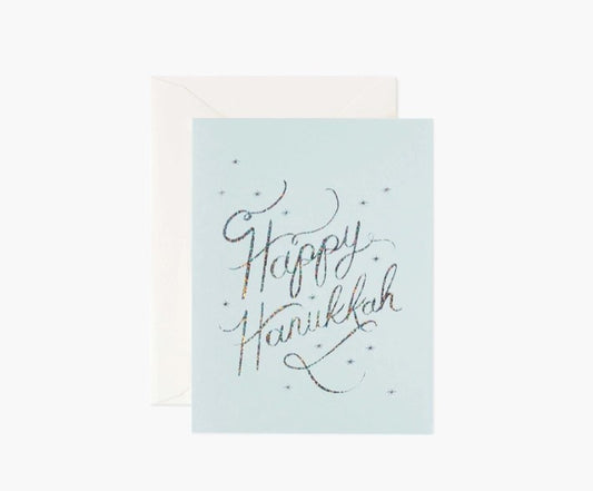 Happy Hanukkah Foil Greeting Card