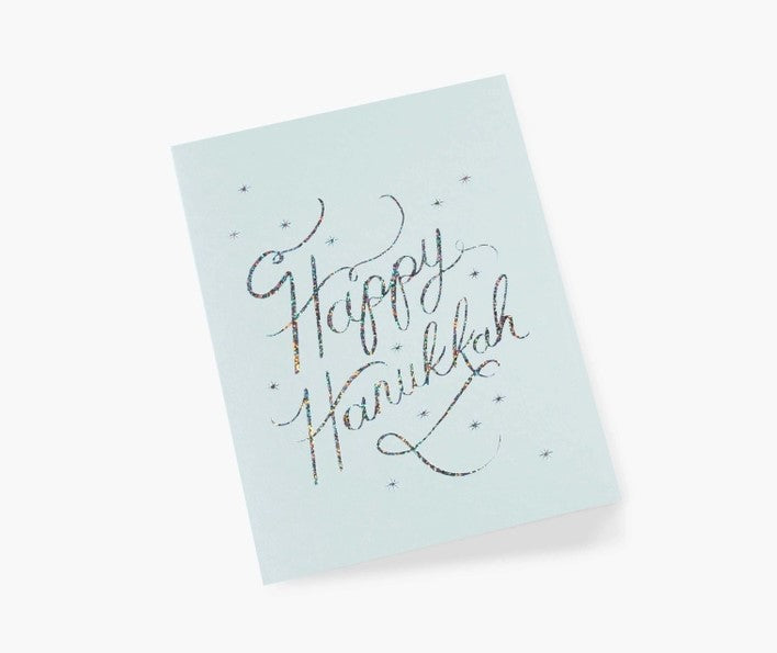Happy Hanukkah Foil Greeting Card